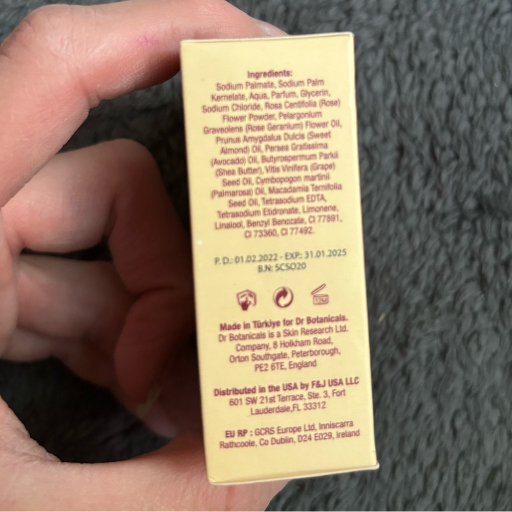 NWT- Dr. Botanicals La Rose Facial Cleansing Bar - Picture 4 of 5
